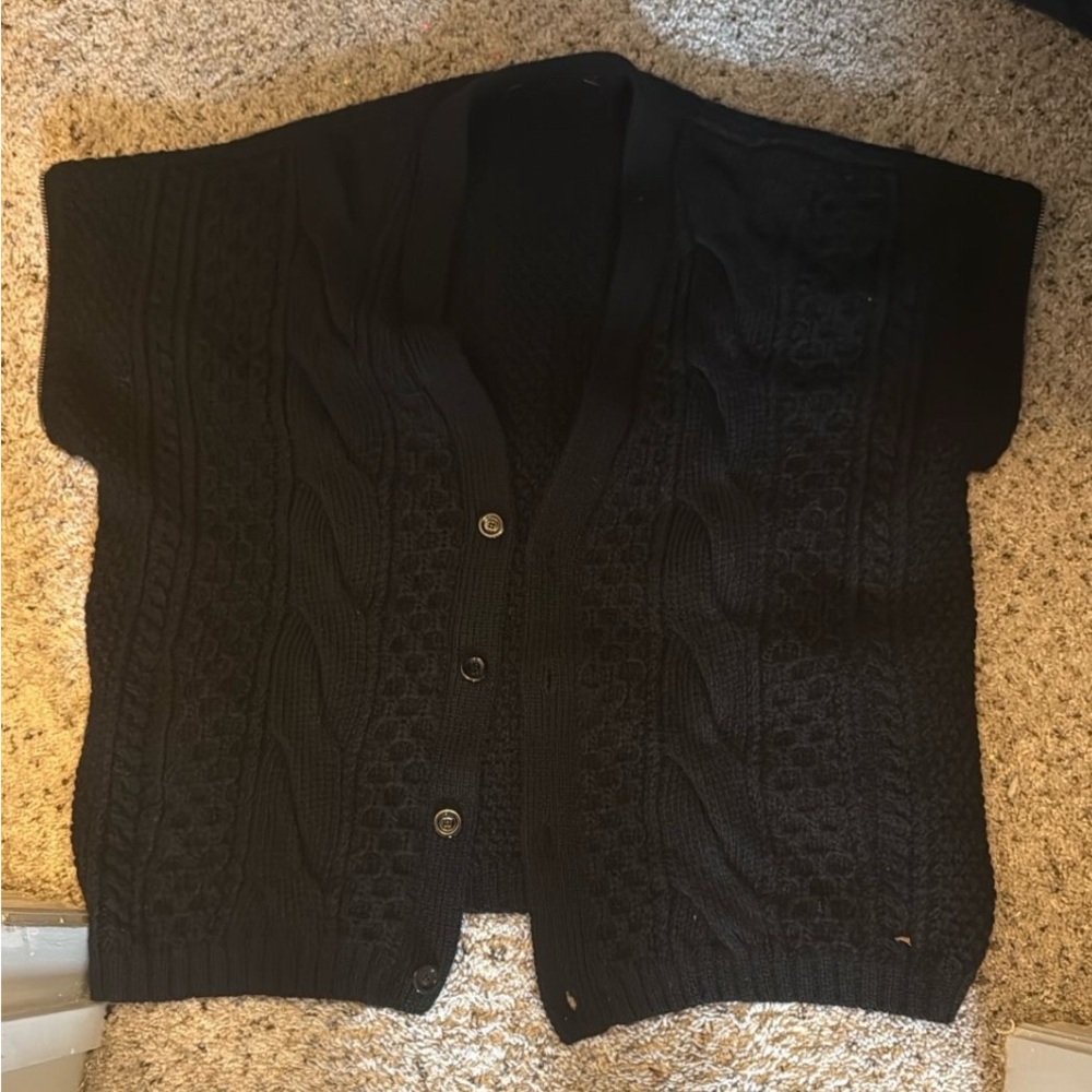 Gucci Black Knit Vest